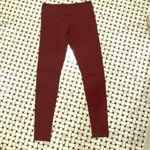 Lululemon Wunder Under Pants- Burgundy